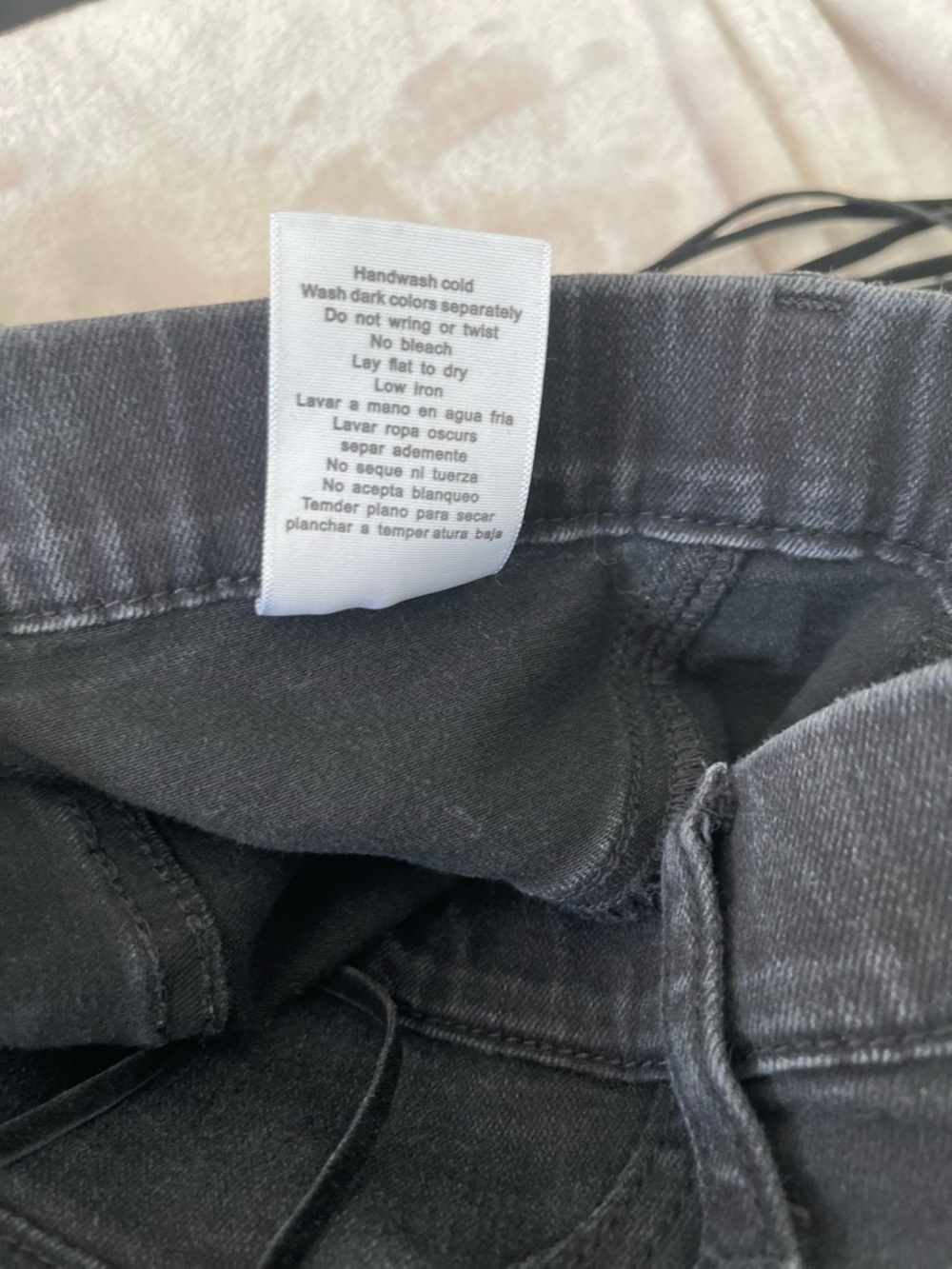Judy Blue Western Skinny Fit Black Charcoal Fringe Women’s Jeans Size 13/31 - Picture 13 of 13